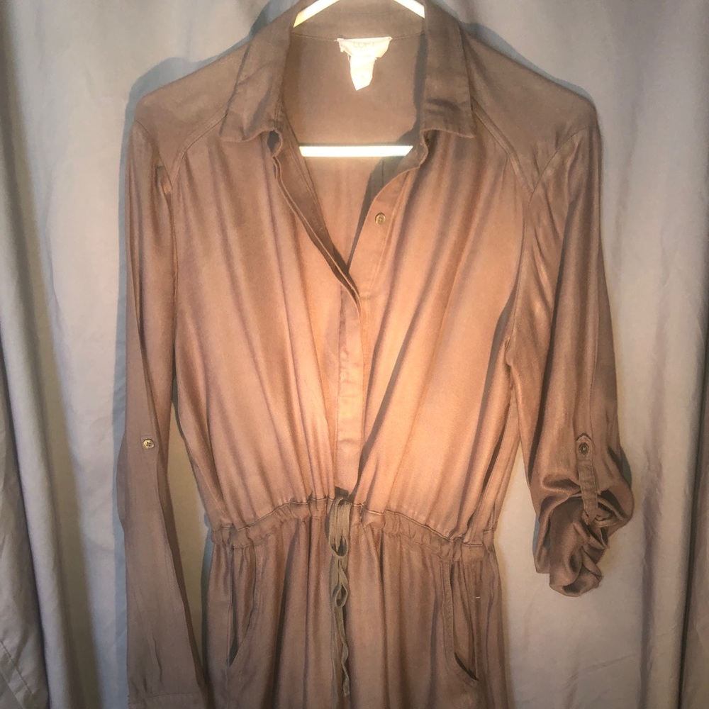 Loft Outlet Army green dress